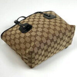 Gucci bag GG enamel handbag canvas charm tote